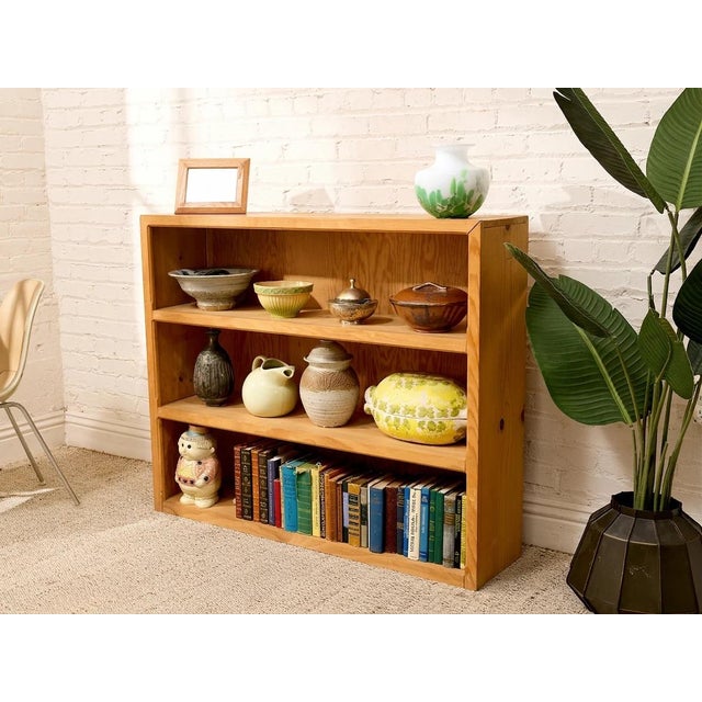 Rustic Late 20th Century Primitive Rustic Pine Shelf For Sale - Image 3 of 11