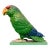 Lejeune Hand Painted Chrome Plated Parrot Car Mascot For Sale