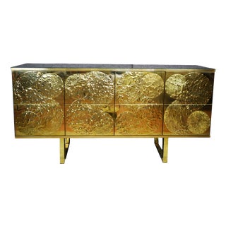 Brass and Birch Sideboard from Justfurnituress SRL For Sale