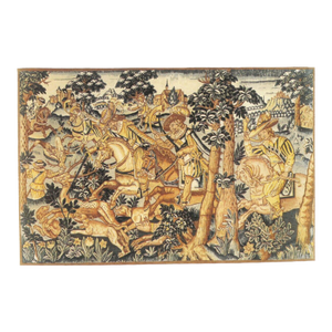 The Country Hunt Silkscreen Tapestry - 105 X 160 Cm (3'5" X 5'3") - Requires Rod Size 4