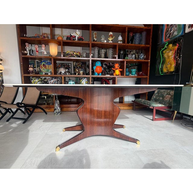 Dining Table in Mahogany by Osvaldo Borsani, 1950s For Sale - Image 9 of 10