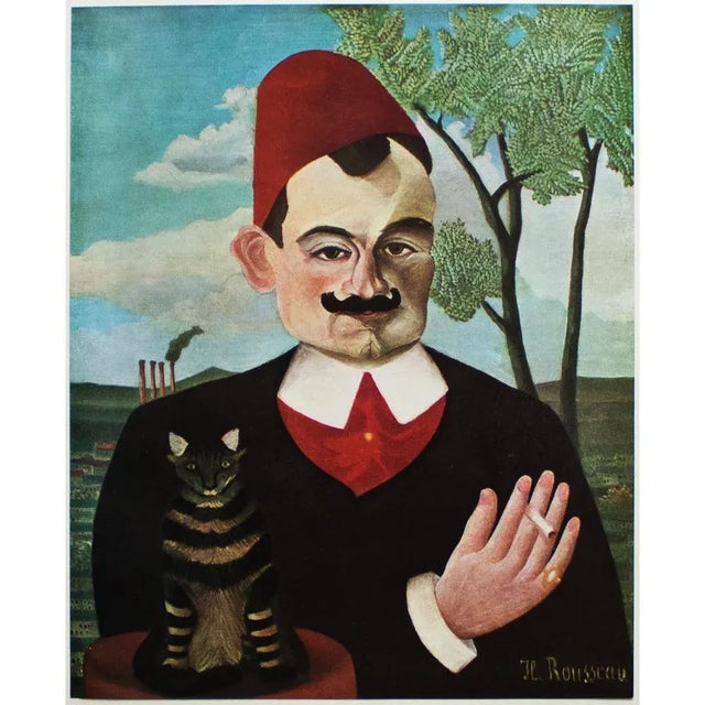 1940s After H. Rousseau, "Portrait De Pierre Loti" First Edition Swiss Full-Color Print For Sale In Dallas - Image 6 of 8