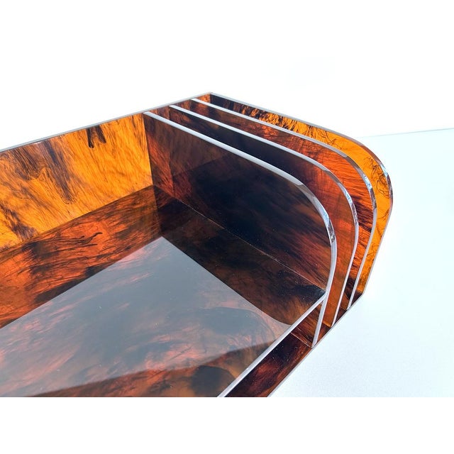 Space Age Acrylic Glass Organizer, 1970s For Sale - Image 15 of 17