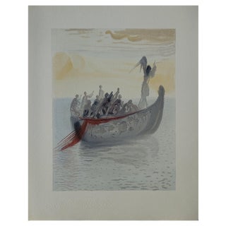 Salvador Dali, The Boatman's Boat, Original Woodcut For Sale