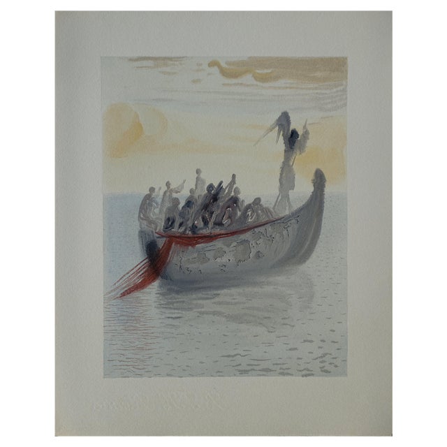 Salvador Dali, The Boatman's Boat, Original Woodcut For Sale