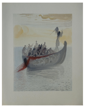 Salvador Dali, The Boatman's Boat, Original Woodcut