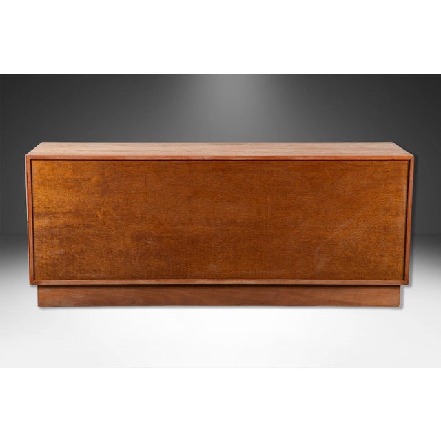 Brown 1960s Danish Mid-Century Modern Long Teak Dresser For Sale - Image 8 of 10