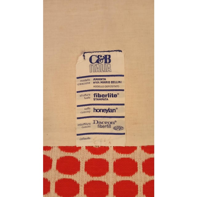 Orange Amanta Modular Armchairs by Mario Bellini for C&B Italia, 1960s, Set of 2 For Sale - Image 8 of 15