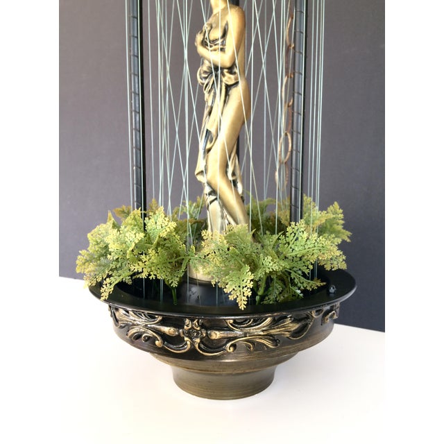 Vintage Mid-Century Nude Goddess Bathing Oil Rain Lamp For Sale In Nashville - Image 6 of 11