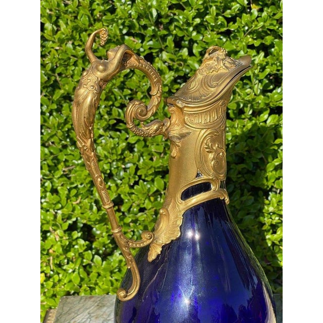 Period: 19th century Style: Napoleon 3rd Condition: Perfect condition "Ewer from La Cristallerie De Lorraine" Very...