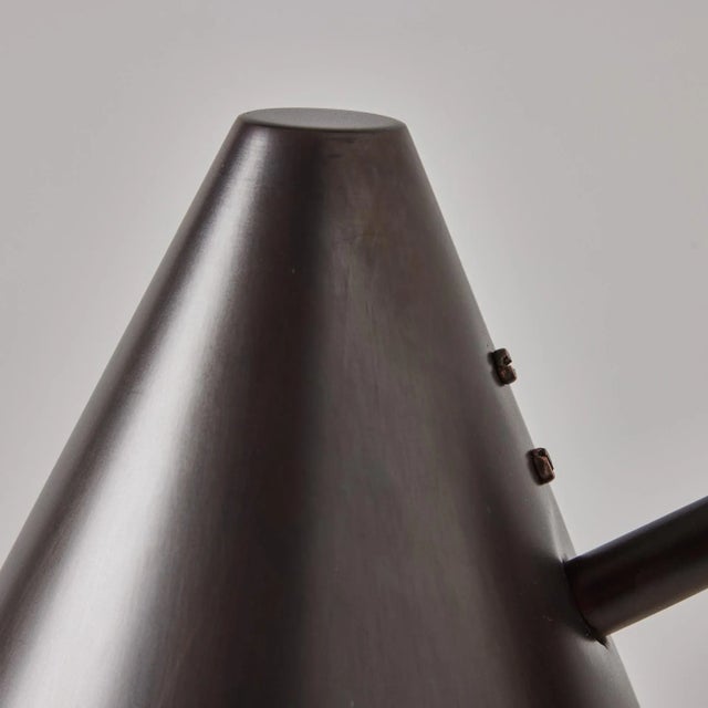 Hans-Agne Jakobsson 'Tratten' Dark Brown Patinated Outdoor Sconces - a Pair For Sale In Los Angeles - Image 6 of 12