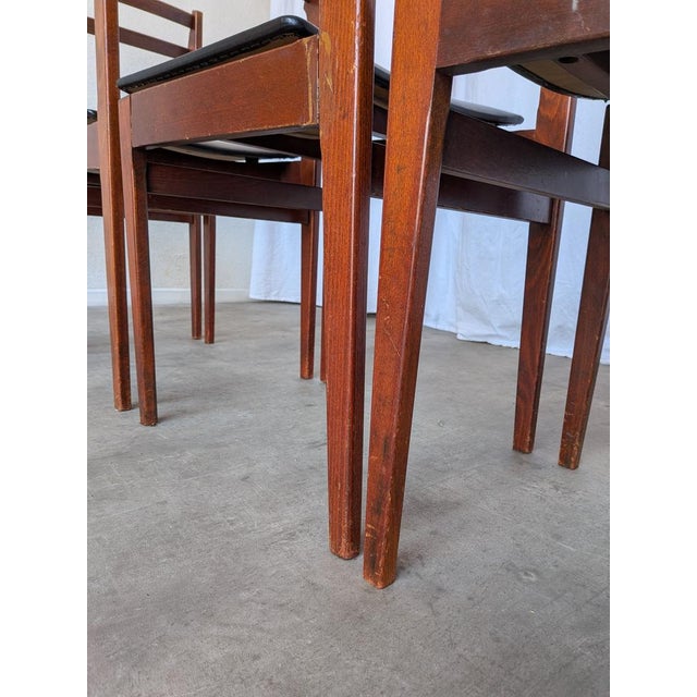 Vintage Scandinavian Wooden Dining Chairs from Stol Kamnik, 1970s, Set of 6 For Sale - Image 16 of 18