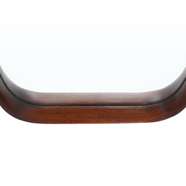 Vintage Wall Mirror with Rectangular Teak Frame, 1960s For Sale - Image 11 of 14