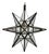 Clear Moravian Star Pendant Light Medium For Sale