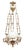 Traditional Antique Electrified Chandelier for Candles For Sale - Image 3 of 14