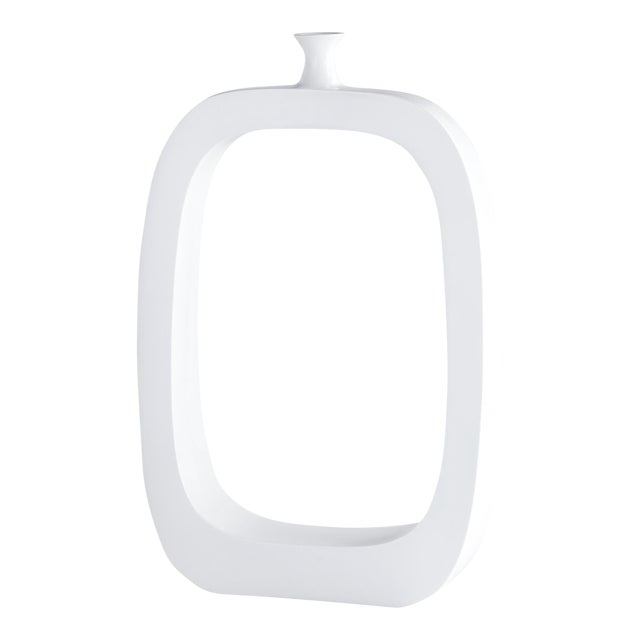 Contemporary Cyan Design Beyond the Pale Large White Vase For Sale