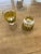 Diminutive and darling, this French decanter and shot glass set features brightly colored herringbone patterning. The...