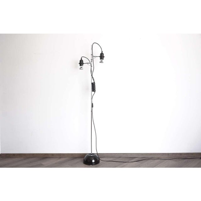 Metal Postmodern Double Spotlight Floor Lamp by Meblo for Guzzini, 1980s. For Sale - Image 7 of 10