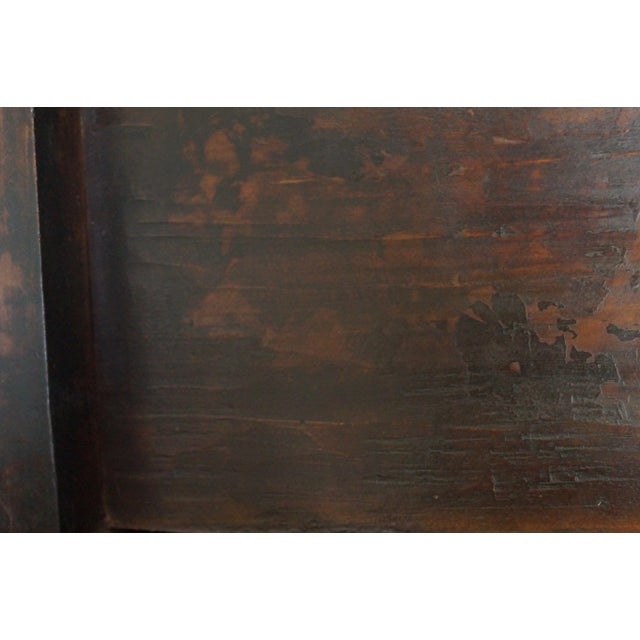 Antique Chinese Walnut Cabinet in Arts and Crafts Style For Sale - Image 15 of 15