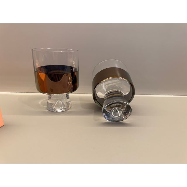 Contemporary Tom Dixon 'Plum' Glass Ice Bucket, Tongs and Two Glass Set - 4pcs For Sale In New York - Image 6 of 10