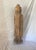 Greige Primitive Antique Hand Carved Standing Guanyin Buddha For Sale - Image 8 of 11