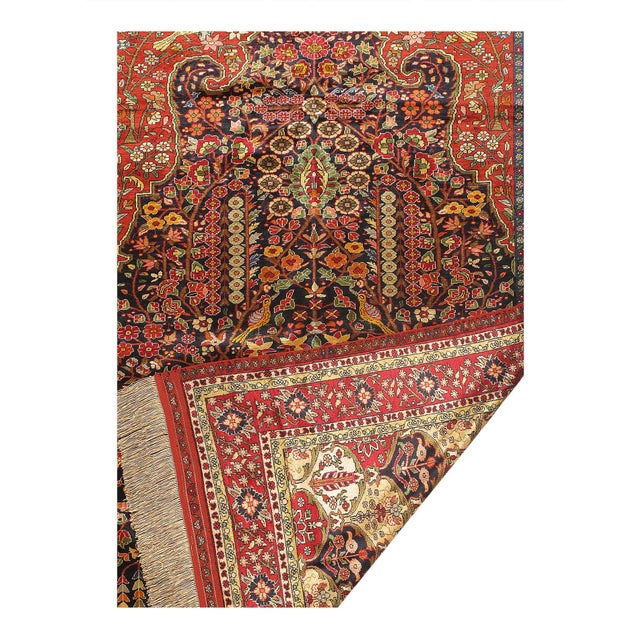Traditional Pasargad DC Double-Sided Hand-Knotted Silk Quchan Rug For Sale - Image 3 of 7