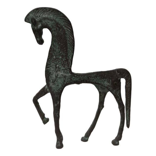 Etruscan Horse in Bronze attributed to Frederick Weinberg, 1970 For Sale