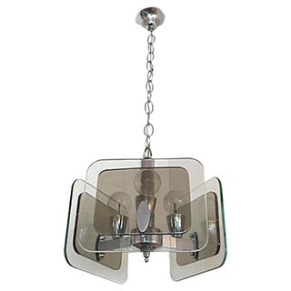 Fontana Arte Three Lights Pendant Light For Sale