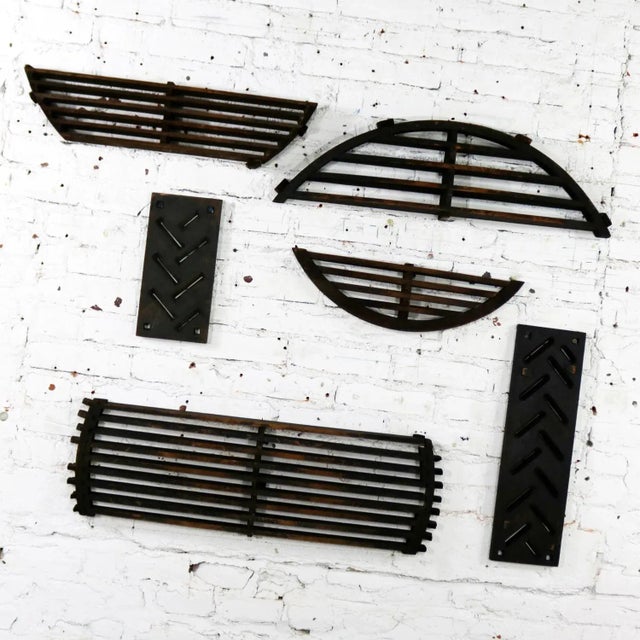 Black Antique Industrial Foundry Patterns for Molds Handmade Set of Six - Group 1 For Sale - Image 8 of 11