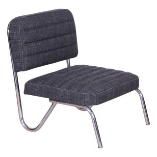 Small Bauhaus Chair in Chrome, Czechia, 1940s For Sale