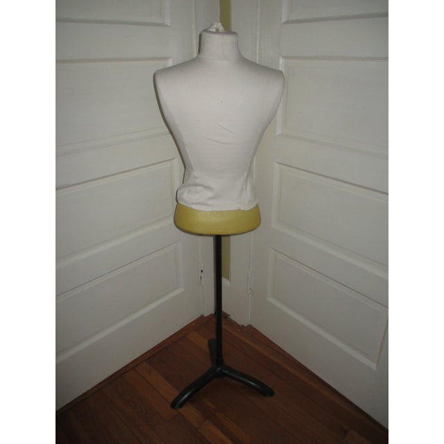 Vintage Department Store Mannequin With Black Metal Base For Sale - Image 11 of 12
