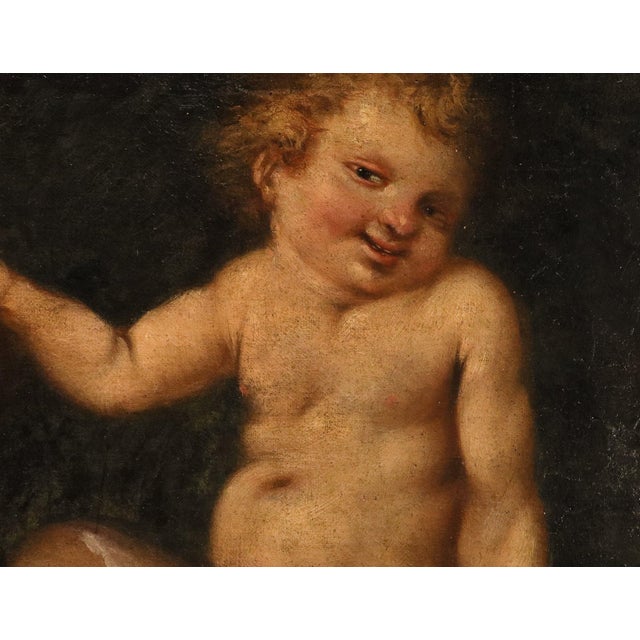 Federico Cervelli, Venus with Three Putti, Nude, 1680, Oil on Canvas For Sale - Image 4 of 14