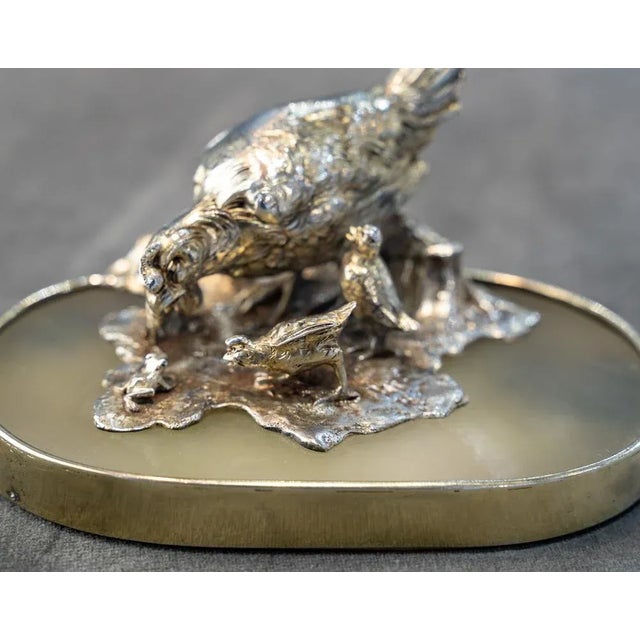 1910s Edmond Lhote, Sculpture Group, 1910, Sterling Silver For Sale - Image 5 of 8