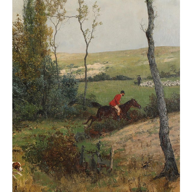 Emil Hünten and Georg Oeder, Parfoce Hunt from 1876, Oil For Sale - Image 6 of 9