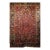 Vintage Persian Heriz Serapi Rug, Hand-Knotted Wool, All-Over Geometric Pattern, Red & Navy, 7x10 For Sale