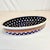1980s 1980s Vintage Arts & Crafts Americana Boho Chic Boleslawiec Pottery Oval Baker Serving Dish - 4th of July For Sale - Image 5 of 11