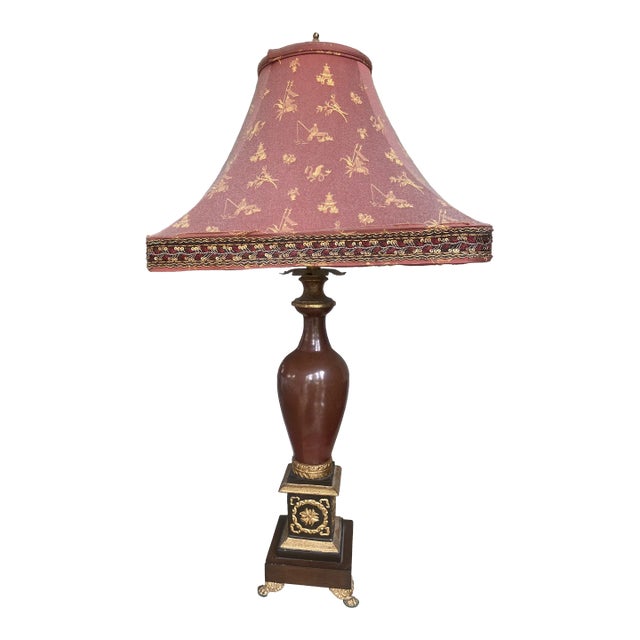 Vintage Frederick Cooper Late 20th Century Gilt Brass Table Lamp For Sale