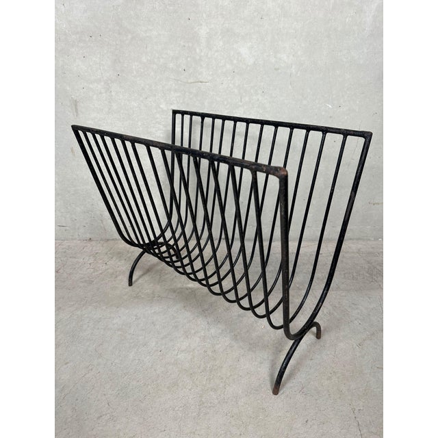Metal Vintage Industrial Magazine Racks, 1950s, Set of 2 For Sale - Image 7 of 11