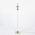 Brass Mid-Century Modern Translucent Lucite & Polished Brass Floor Lamp Signed Hansen For Sale - Image 8 of 9