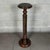 A vase stand attributed to Italian craftsmanship of the 1960s, made of fine hand-carved and hand-turned wood, finished...