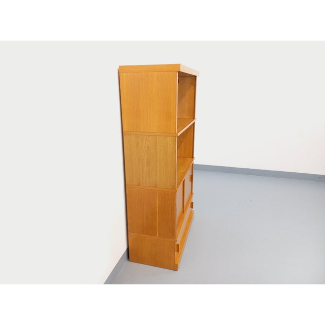 Vintage Oak Wood Bookcase, 1960s For Sale - Image 11 of 18