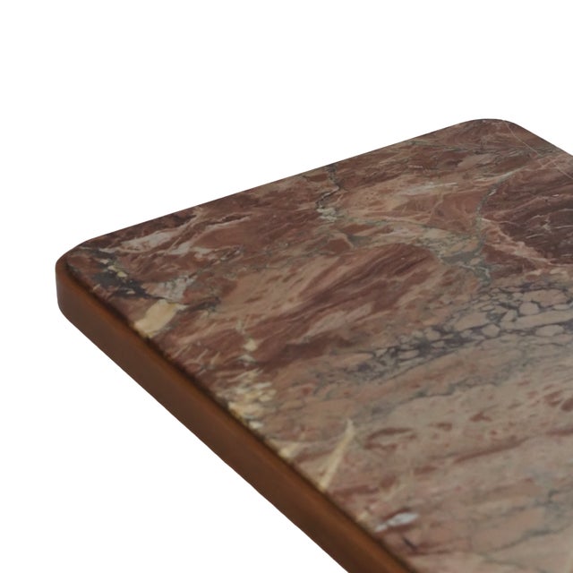 Marble Cafe Table and Chairs in Bentwood, Set of 12 For Sale - Image 13 of 18