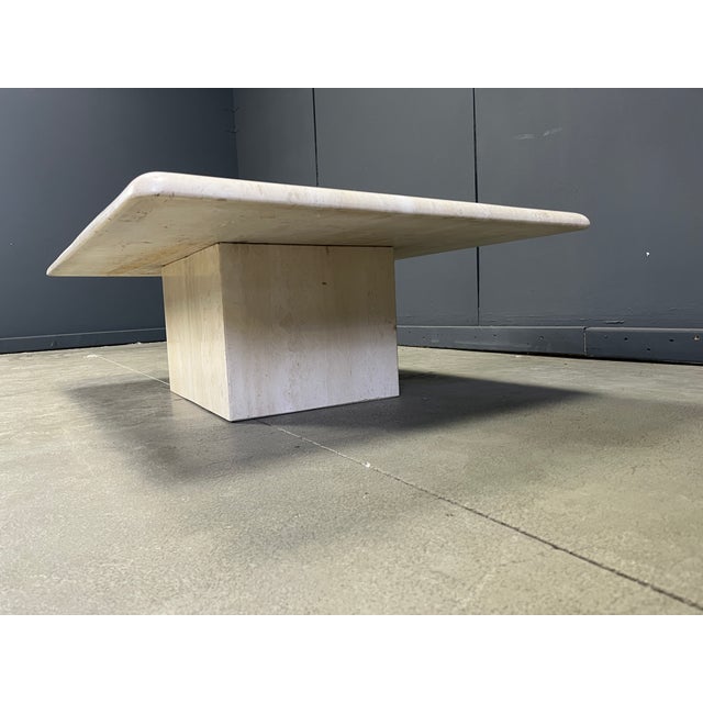 Stone Travertine Coffee Table, Italy, 1970s For Sale - Image 7 of 11