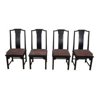 Set of 4 Century Raymond Sobota Asian Dining Chairs For Sale