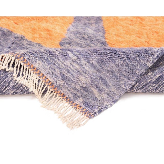 Textile Oversize Hand-Knotted Moroccan Wool Rug | 11'5" X 8'6" | One of a Kind For Sale - Image 7 of 9