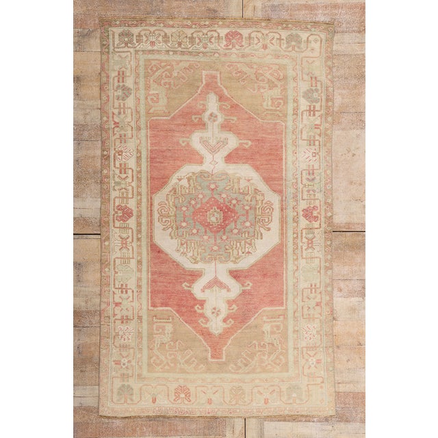 Vintage Turkish Oushak Rug, 04'04 X 07'04 For Sale - Image 10 of 10