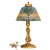 1910s Handel Art Nouveau Frosted Glass Reverse Painted Boudoir Table Lamp For Sale - Image 9 of 14