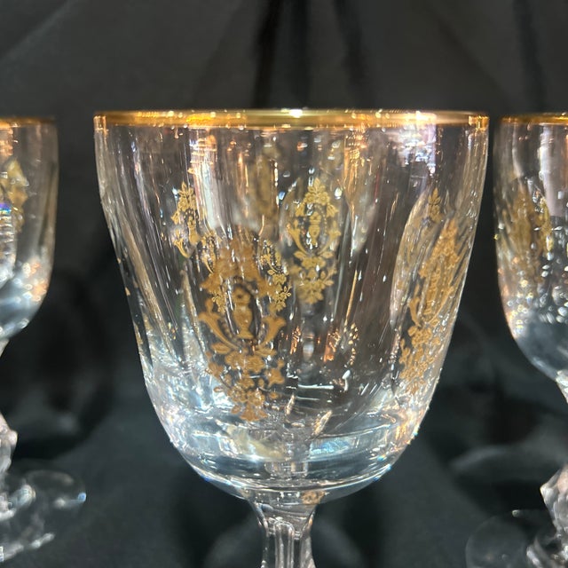 1990s Renaissance Tiffin Versailles Goblets - Set of 4 For Sale - Image 9 of 11