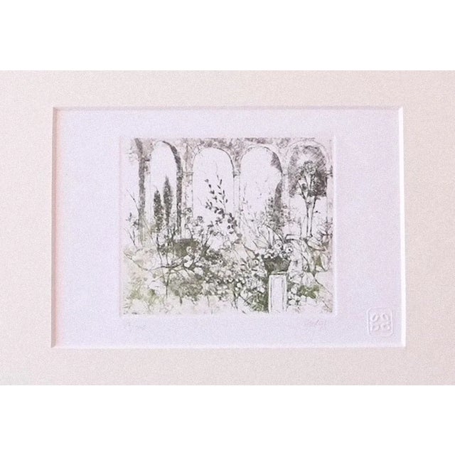 Landscape is an original modern artwork realized by Giuseppe Giorgi in 1980s. Original etching on paper. Hand-signed on...
