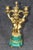 French 19th C Bronze Ormolu and Malachite Clockset Made for Tiffany & Co France For Sale - Image 12 of 12